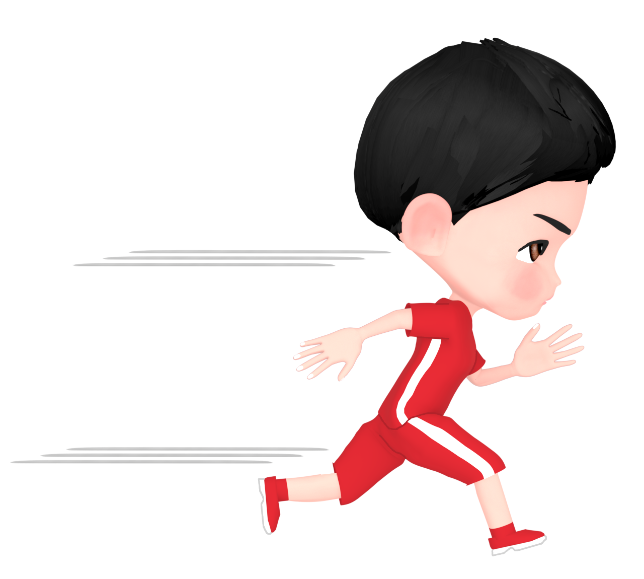 短距離走のイラスト