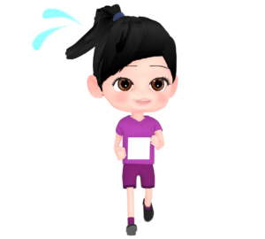 長距離走マラソン 女子陸上のイラスト