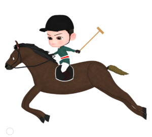 ポロ馬のイラスト